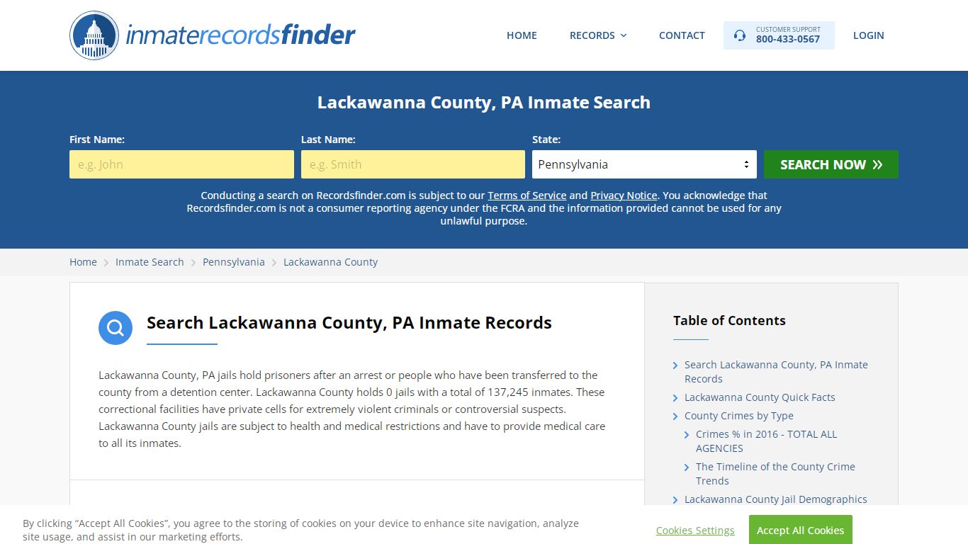 Lackawanna County, PA Inmate Lookup & Jail Records Online