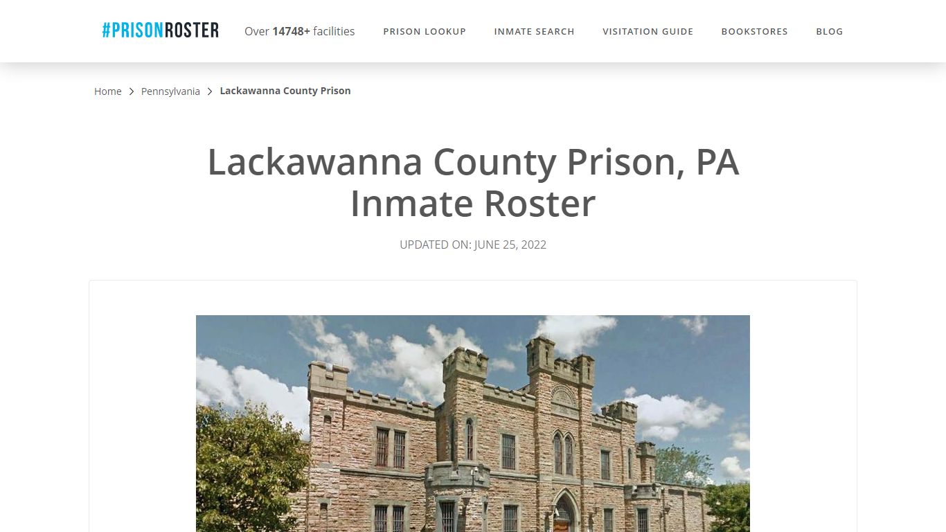 Lackawanna County Prison, PA Inmate Roster