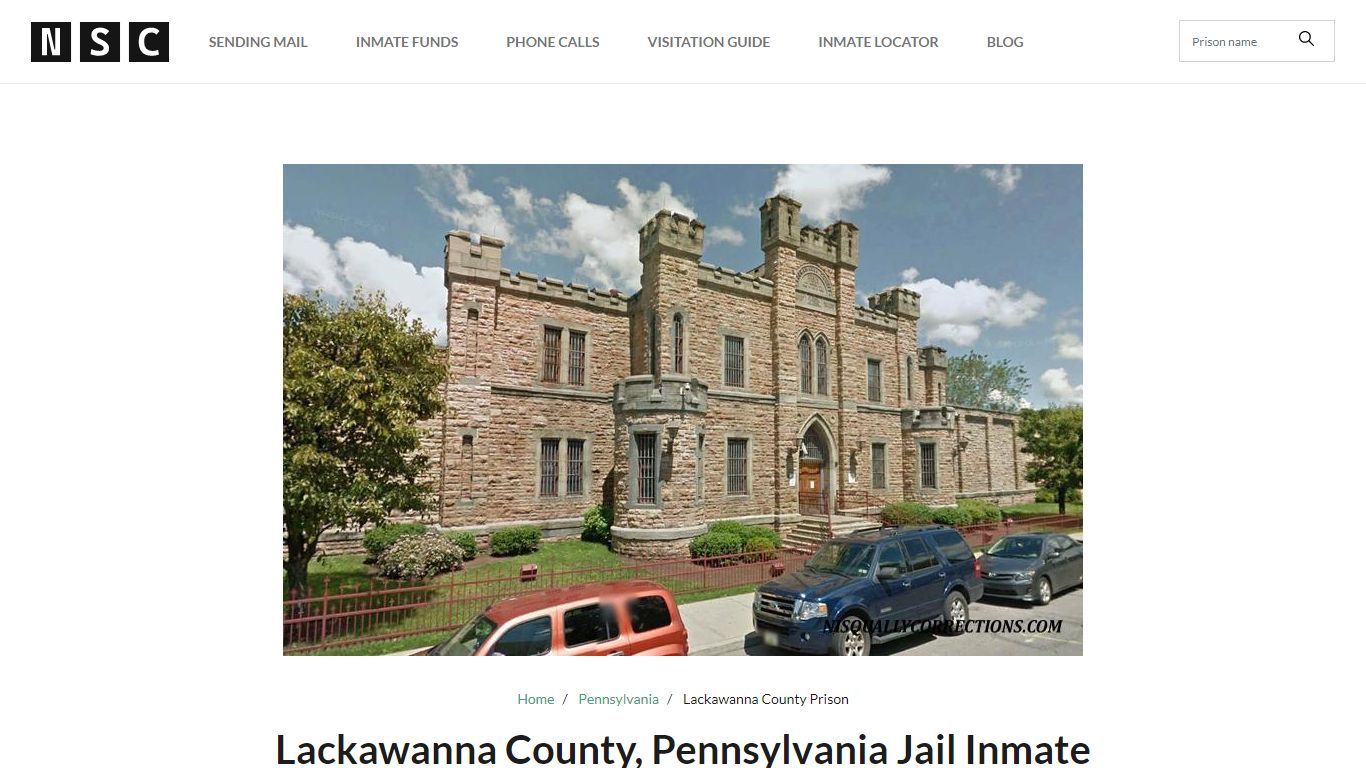Lackawanna County, Pennsylvania Jail Inmate List